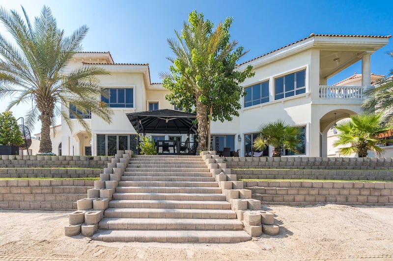 The rear of the property leads down on to the beach. All pictures courtesy LuxuryProperty.com