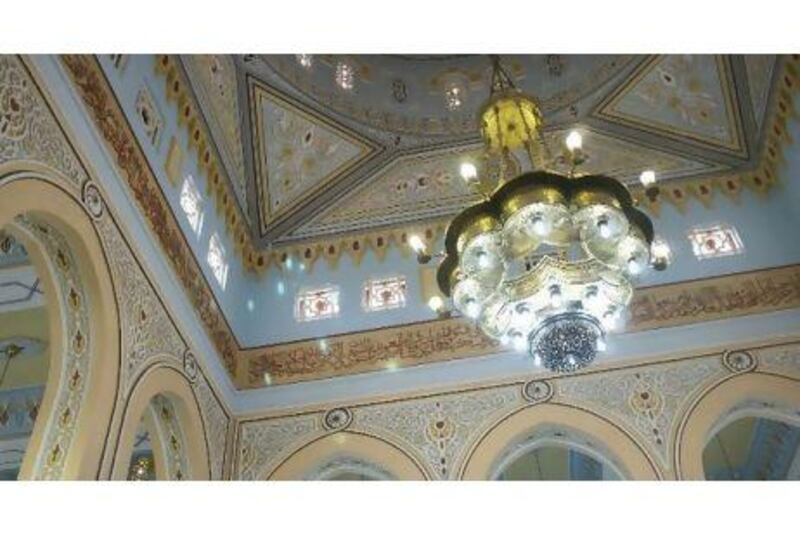 Interior of the dome and main chandelier of the Jumeirah Mosque located on Beach road. Antonie Robertson / The National