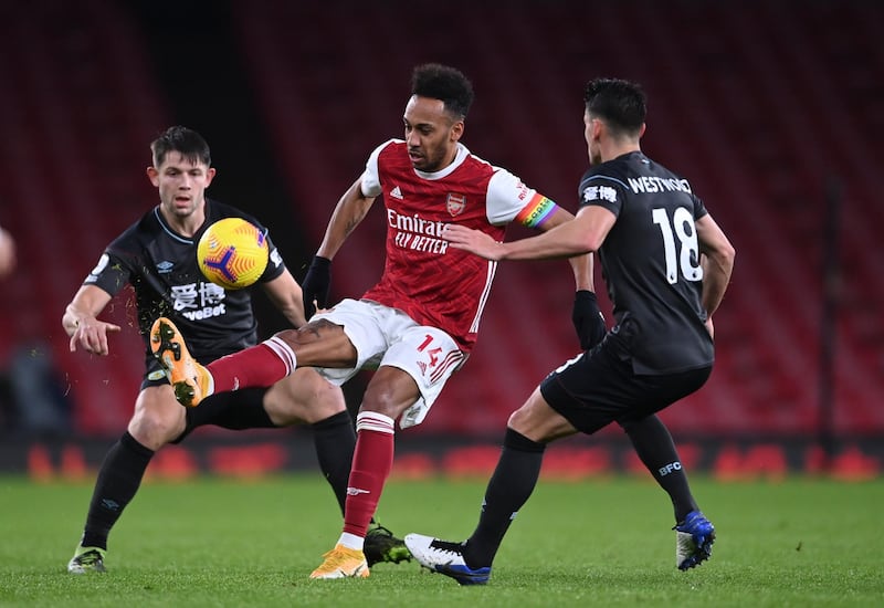 Pierre-Emerick Aubameyang, 5 -- The Gabon international had his fair share of openings but isn’t quite showing the belief he needs to make the most of them, and his run of poor form was summed up when he glanced a header into his own net to seal three points for Burnley. EPA
