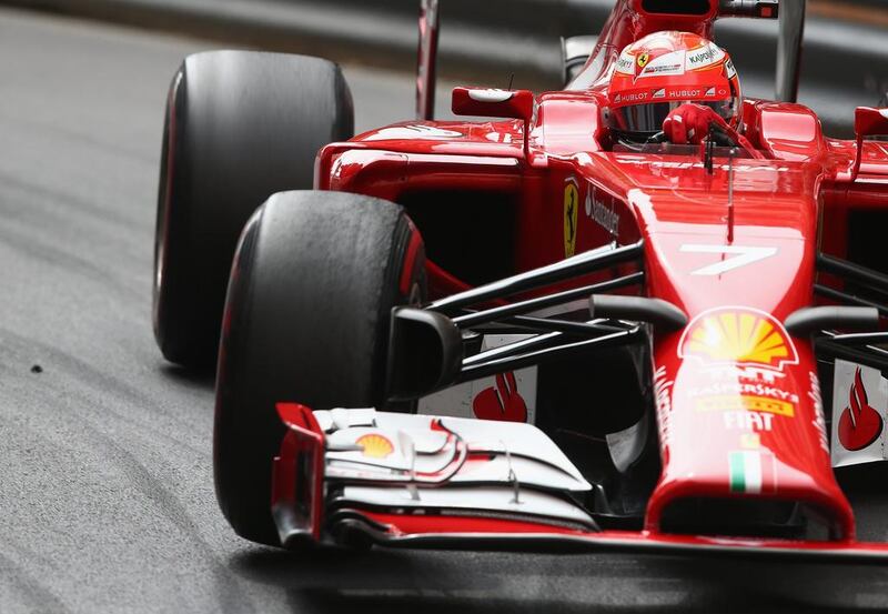 Kimi Raikkonen of Ferrari drives during Sunday's Monaco Grand Prix. Clive Mason / Getty Images