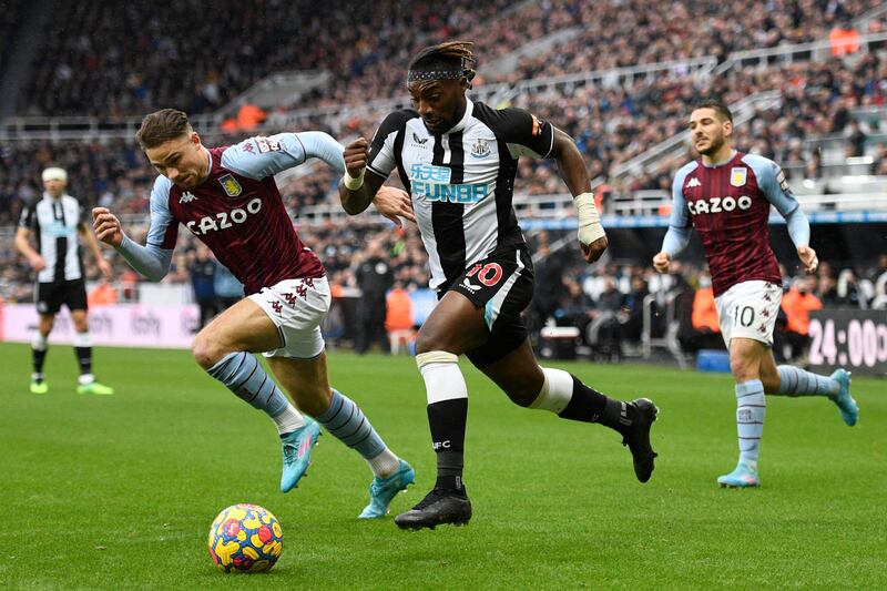 Matty Cash - 7: Drilled shot just wide at start of second half and was given too much space by Newcastle as Villa found joy down Newcastle’s flanks after break. Helped keep Saint-Maximin relatively quiet. AFP