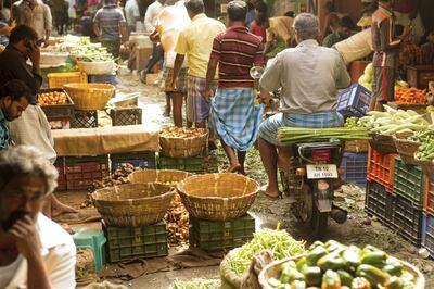 Koyambedu vegetable market, in Chennai city is one of the biggest in India. It's a wholesale market where vegetables comes from all across the state of tamilnadu and country. Here inside the market on the narrow lanes with shops and stalls on both side, buyers and sellers on their foot or two-wheeler go about with their business