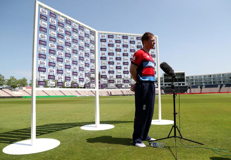 England's Eoin Morgan during a media session at The Ageas Bowl, Southampton on Tuesday, June 20, 2017.