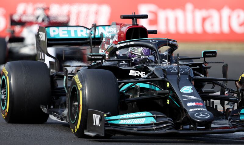 Mercedes' driver Lewis Hamilton finished third on Sunday.