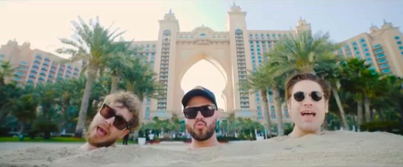 British boyband Busted filmed their new video 'Shipwrecked in Atlantis' at, yep, Atlantis, The Palm. The video was released on March 22. YouTube / Busted