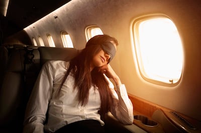 Get an eye mask and lean against the window, says cabin crew Lieche Klaasens. Reuters