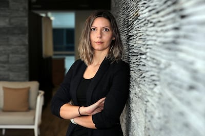 Dubai, United Arab Emirates - December 06, 2020: Feature on Covid-era start-ups. Viktoria Camp is project executive director of lifestyle app adv+ Advantage Plus Programme. December 6th, 2020 in Dubai. Chris Whiteoak / The National