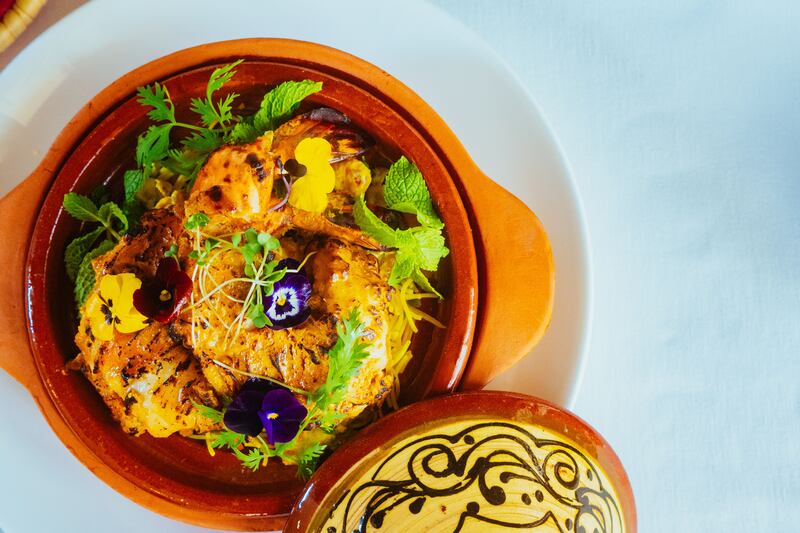 Emirati-spiced Gulf shrimp at Punjab Grill, one of the restaurants participating in Abu Dhabi's Emirati Cuisine Programme. Photo: Punjab Grill