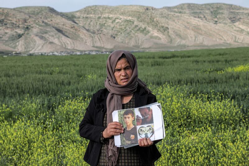 Bahar Elias was separated from her husband Jassem and their son Ahmed, who was just 19 when they were kidnapped 