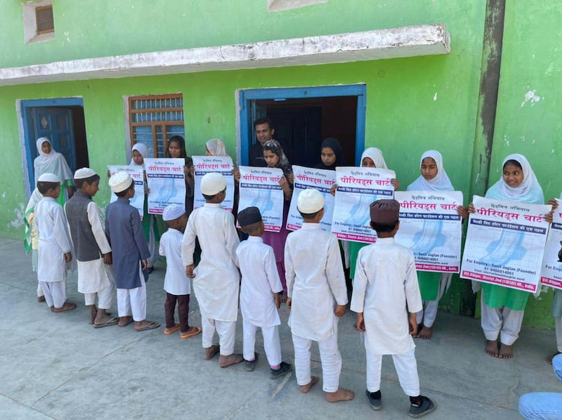 Young girls of Nuh, one of India's most backward districts are raising awareness of menstrual health in an attempt to break taboo in patriarchal society.