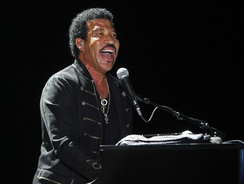 Lionel Richie will have fans dancing on the ceiling when he performs at this year's Abu Dhabi F1. Courtesy Wade Payne/Invision/AP