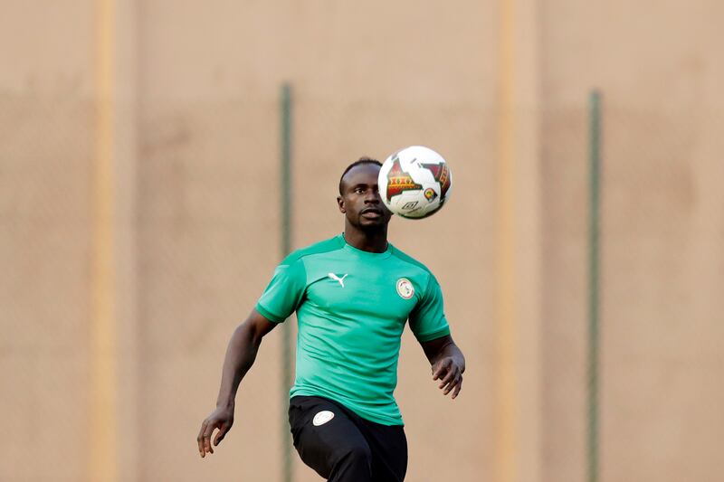 Senegal's Sadio Mane controls the ball.