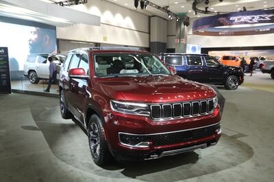 The 2022 Jeep Wagoneer at AutoMobilty LA. EPA 