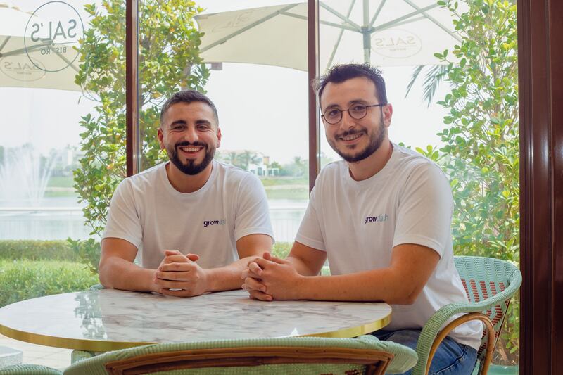 Sean Trevaskis, left, and Enver Sorkun, co-founders of Growdash. They aim to expand operations in the region by early next year. Photo: Growdash