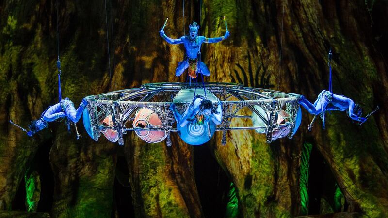 Toruk - The First Flight. 
The photo credits must appear in the following manner: Photo: Jesse Faatz Costumes: Kym Barrett  © 2015 Cirque du Soleil