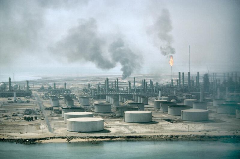 An Aramco oil refinery in Dahran, Saudi Arabia. Regional oil companies are looking to develop their downstream sectors.  Getty Images