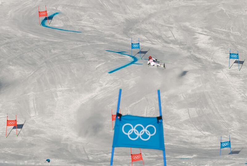 Austria's Stephanie Brunner competes in the Women's Giant Slalom at the Yongpyong Alpine Centre during the Pyeongchang 2018 Winter Olympic Games in Pyeongchang. Francois Xavier Marit / AFP