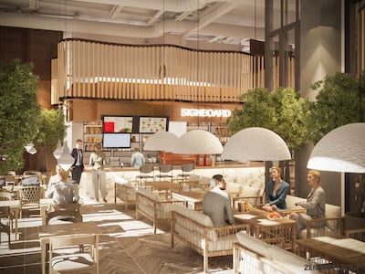 A rendering of the upcoming food hall. Photo: Dubai Festival City Mall