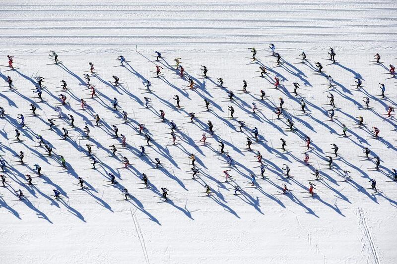 The Engadin Skimarathon has been contested in Switzerland since 1969. Nicola Pitaro / AP / Keystone / March 9, 2014