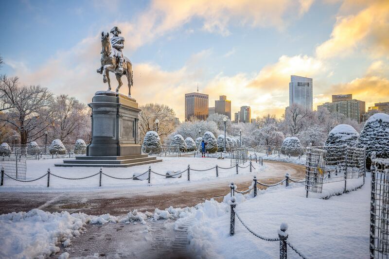 The statue of George Washington on horseback can be found in Philadelphia, Pennsylvania. Photo by Sam Sweeney on Unsplash