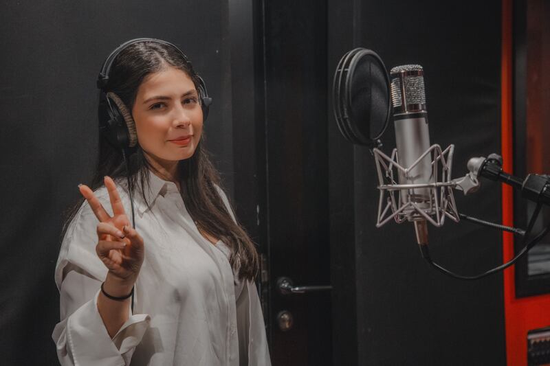 Palestinian singer Noel Kharman is working on two EPs of original songs. Photo: GXR Records