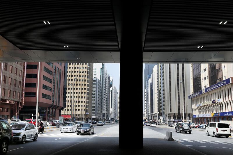 ABU DHABI, UNITED ARAB EMIRATES - - -  July 23, 2013 ---  The new section of 3rd Street (Khalifa) that was cut off from Liwa Street to Airport Road next to Central Market has opened to trafffic.  ( DELORES JOHNSON / The National ) ***** There is no reporter for this. It is a standalone****** *** Local Caption ***  DJ-2307-NA-StreetOpens-001.jpg