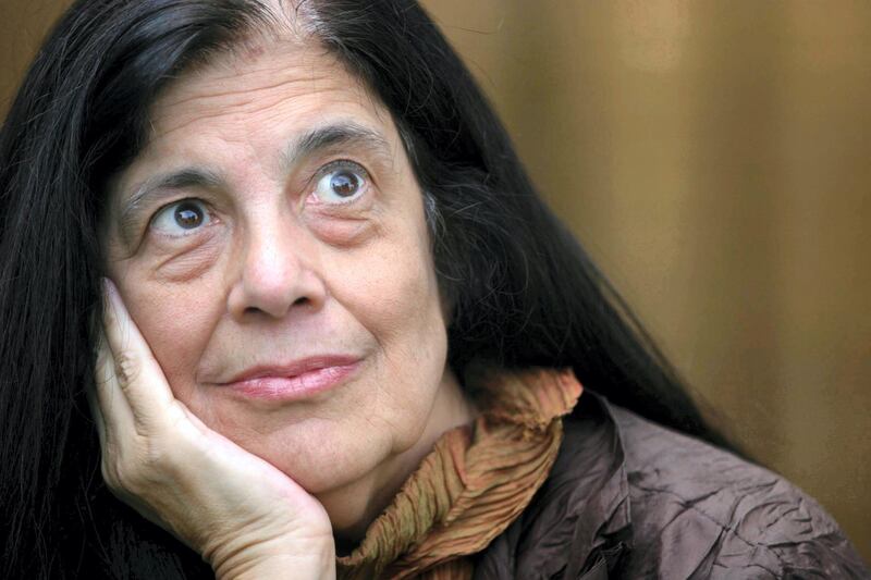 BGWAGF Susan Sontag, American writer, novelist, author, commentator, at the Edinburgh International Book Festival 2003, Scotland.. Image shot 2003. Exact date unknown.