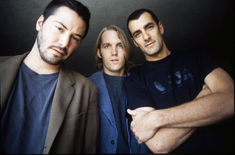 Keanu Reeves, Bret Domrose and Robert Mailhouse of Dogstar. Getty Images