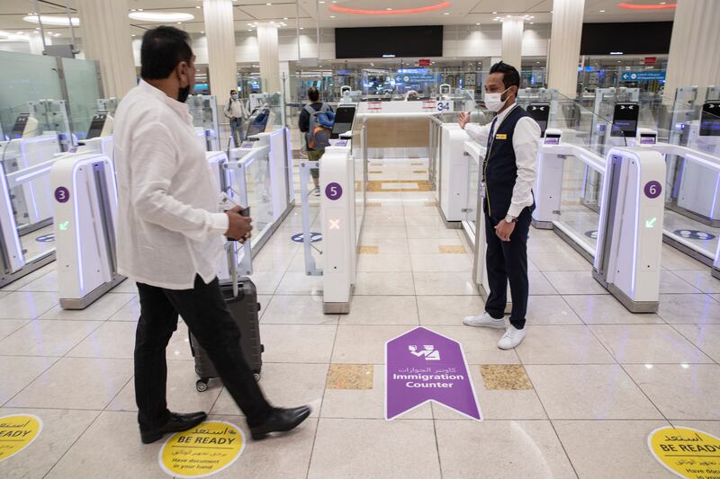 The airport recorded a 50 per cent increase in people using smart gates this year. 