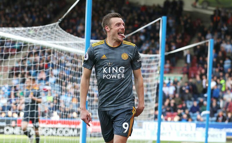 Striker: Jamie Vardy (Leicester City) – Kept up his terrific form under Brendan Rodgers with a brace at Huddersfield to go past Gary Lineker for Leicester goals. AP Photo