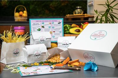 Fuchsia Urban Thai has launched the Thai Tots Cooking Kit, with chopped ingredients, signature sauces and child-friendly instructions being delivered to the doorstep. Courtesy of Fuchsia