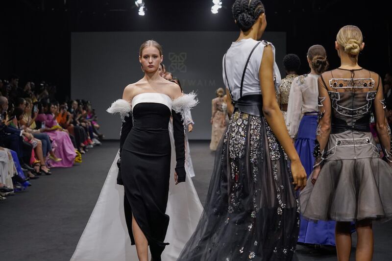 The Sara Altwaim finale at Arab Fashion Week.