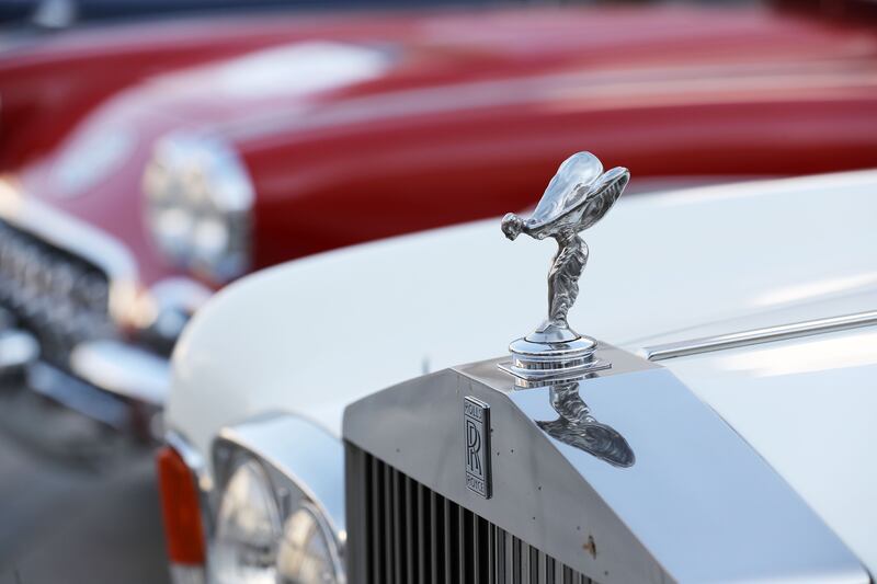 A Rolls-Royce waits to leave the Intercontinental Hotel, Fujairah.