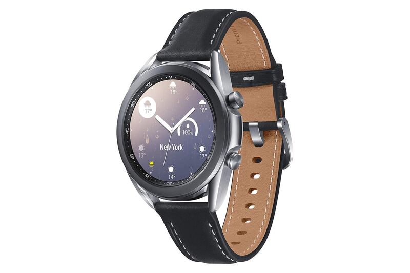 Samsung Galaxy Watch 3 41mm Stainless Steel: now Dh949, was Dh1,158.83 . Courtesy Amazon