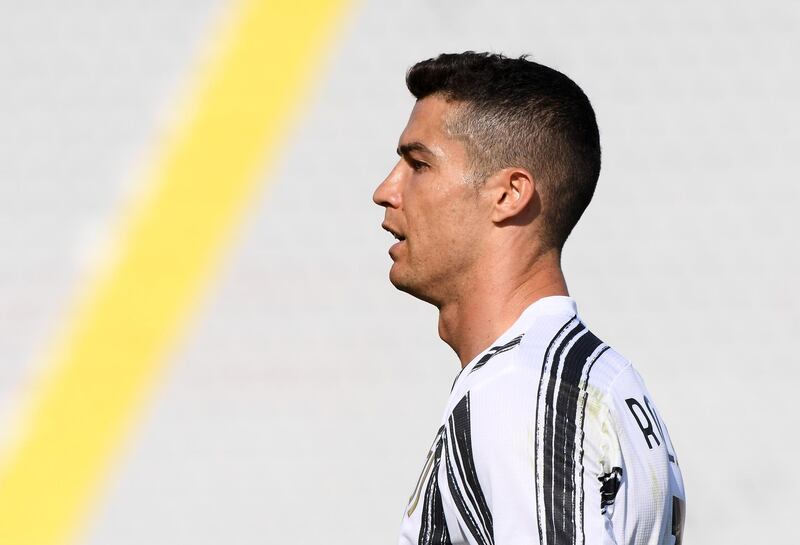 Juventus star Cristiano Ronaldo looks downcast against Fiorentina. Reuters