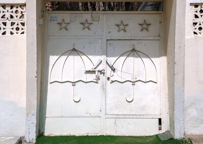 A door in Al Yani Street in Al Ain. Victor Besa / The National