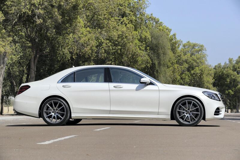 Abu Dhabi, United Arab Emirates - November 8th, 2017: Mercedes-Benz S 450 road test shoot for Motoring. Wednesday, November 8th, 2017, Abu Dhabi. Chris Whiteoak / The National