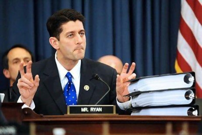 Republican representative Paul Ryan of Wisconsin speaks during a budget committee meeting in 2010. EPA