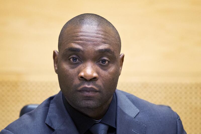 Germain Katanga, a Congolese warlord convicted of war crimes and crimes against humanity by the International Criminal Court in the Hague on May 23, 2014. AFP / ANP