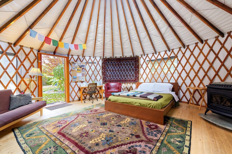 5. Super cosy, the 36th Street Urban Yurt near Idaho's Buena Vista foothills comes with an outdoor fireplace and gorgeous gardens. Rates from Dh249 per night.  