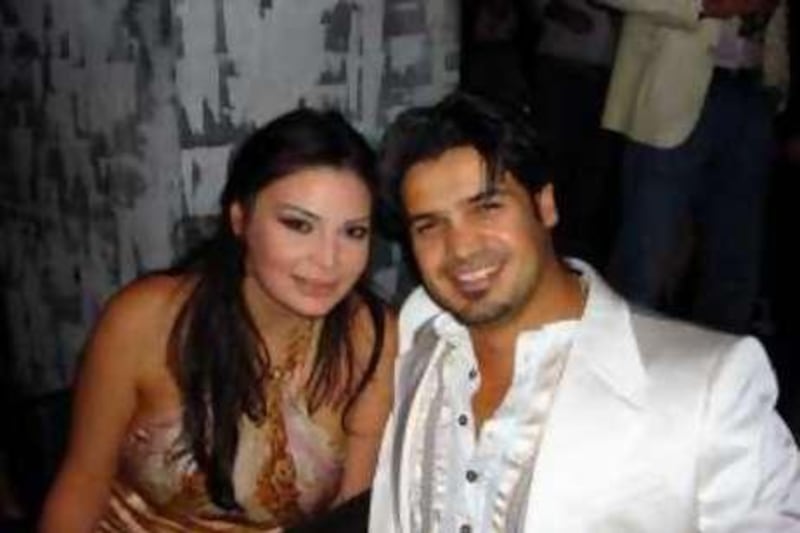 This undated handout image shows murdered Lebanese singer Suzan Tamim with her husband Riyadh Alazzawi.                                                               