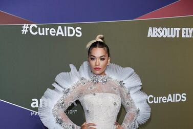 MILAN, ITALY - SEPTEMBER 21: Rita Ora attends the amfAR Gala Milano 2019 at Palazzo Mezzanotte on September 21, 2019 in Milan, Italy. (Photo by Stefania M. D'Alessandro/Getty Images for amfAR)