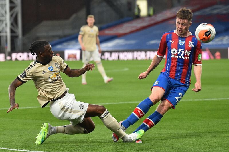 Aaron Wan-Bissaka - 7: Drilled shot with weaker left foot after 28 minutes against his old team. Booked for a lunge on McCarthy but always roved forward. AFP