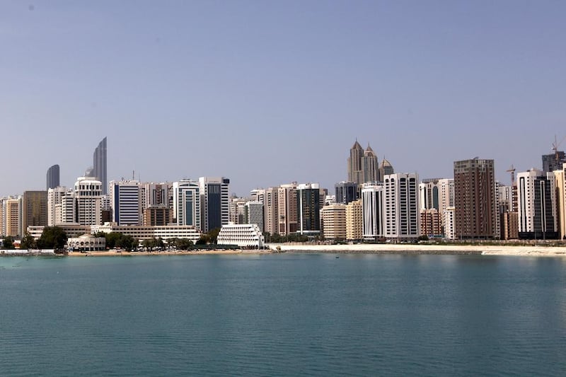 The UAE government spent about Dh78.13bn in the third quarter. Pictured, Abu Dhabi. Christopher Pike / The National