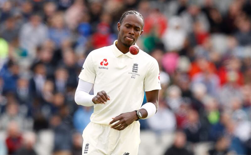 Jofra Archer sustained a recurrence of a stress fracture to his right elbow while playing in the Indian Premier League. PA