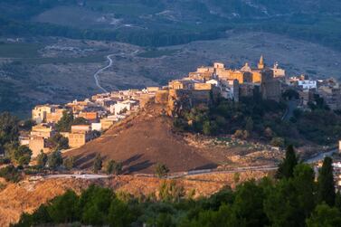 A view of the village of Sambuca di Sicilia, Italy, where homes are being sold for Dh4