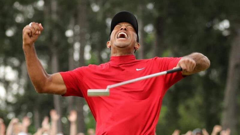 Tiger Woods follows a number of rituals, as well as wearing a red shirt during the final round of a tournament. Three tees in the right pocket, yardage book in the right back pocket, pin sheet in the front left pocket. He also always marks his ball with a quarter from 1932, because that's the year his dad was born. Reuters