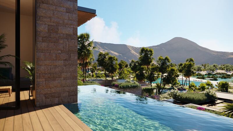 An overview of Amaala’s Triple Bay, that offers a fully-holistic wellness retreat and medical facilities. Photo: Amaala