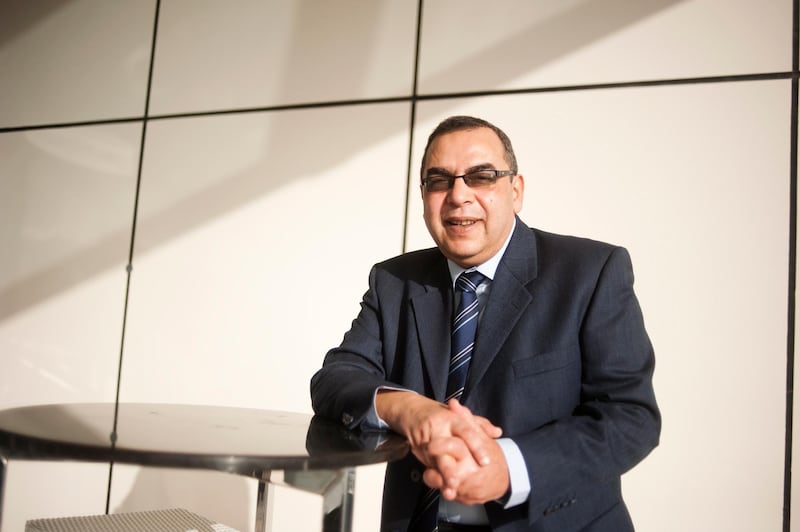 Dubai, Mar 09, 2012 -- Egyptian author Ahmed Khaled Towfik is photographed at the Emirates Airline Festival of Literature at the InterContinental Festival City in Dubai, March 9, 2012. (Sarah Dea/ The National)