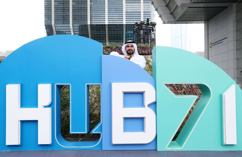 Chief executive Ahmad Ali Alwan says Hub71 is 'building a community of entrepreneurs around technology'. Chris Whiteoak / The National